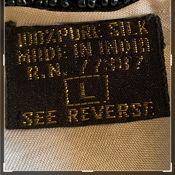 Landmark Vintage Beaded Evening Gown Size Large - Picture 4 of 15